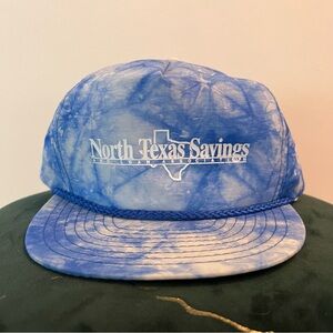 Vintage North Texas Savings Hat Slide Buckle Blue Nissin